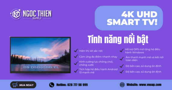 Tính năng nổi bật của màn hình tương tác DS-D5B86RB/EL 86 inch