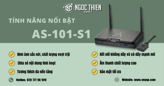 Tính năng nổi bật của thiết bị trình chiếu không dây AS-101-S1