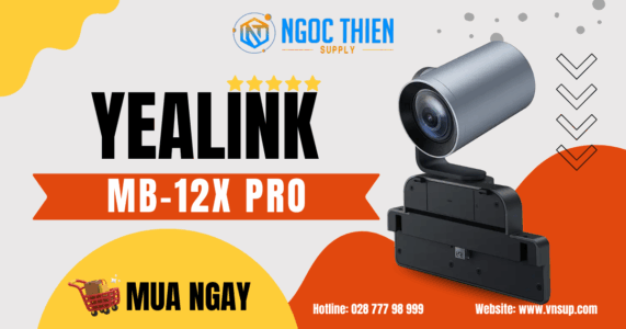 Yealink MB-12X Pro - Camera cho MeetingBoard Pro 2025 Yealink MB-12X Pro - Camera zoom quang học 12x cho MeetingBoard Pro