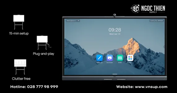 Yealink MeetingBoard 65 C với khả năng triển khai nhanh chóng
