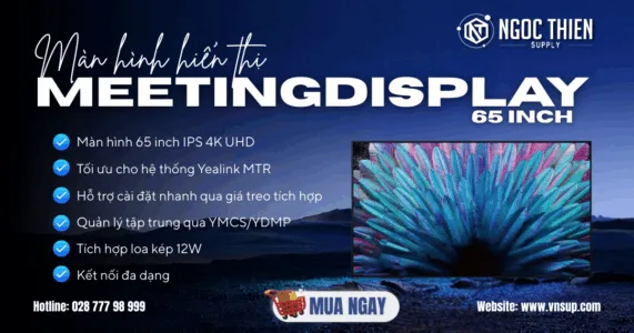 Yealink MeetingDisplay 65 inch - Màn hình hiển thị 4K chuyên dụng