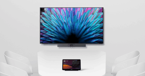 Yealink MeetingDisplay 65 inch hiển thị nội dung rõ ràng, màu sắc trung thực trong mọi điều kiện ánh sáng