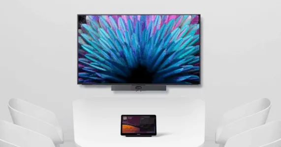 Yealink MeetingDisplay 65 inch hiển thị nội dung rõ ràng, màu sắc trung thực trong mọi điều kiện ánh sáng