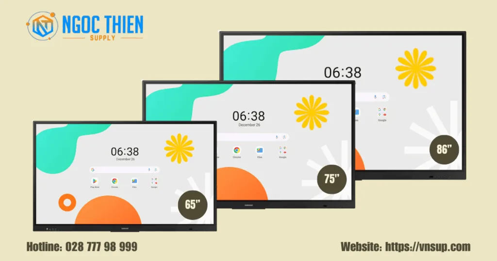 3 phiên bản của màn hình tương tác Samsung WAF
