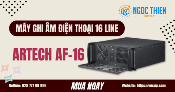 ARTECH AF-16 - Máy ghi âm điện thoại trực tiếp 16 line