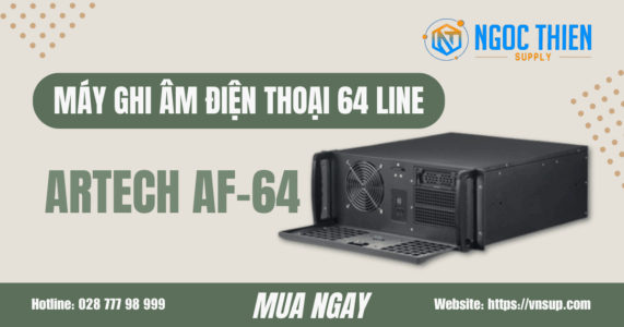 ARTECH AF-64 - Máy ghi âm điện thoại trực tiếp 64 line