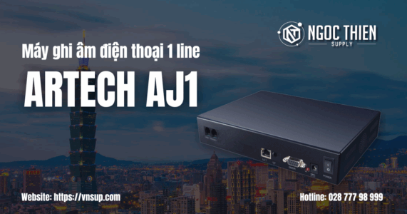 ARTECH AJ1 - Máy ghi âm điện thoại 1 line chuyên dụng