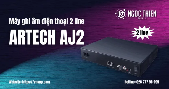 ARTECH AJ2 - Máy ghi âm điện thoại 2 line
