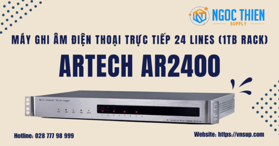 ARTECH AR2400 (1TB Rack) - Máy ghi âm điện thoại trực tiếp 24 lines