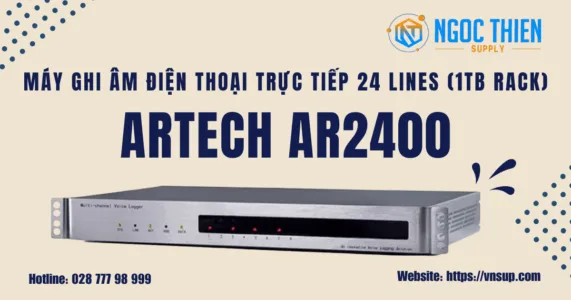 ARTECH AR2400 (1TB Rack) - Máy ghi âm điện thoại trực tiếp 24 lines