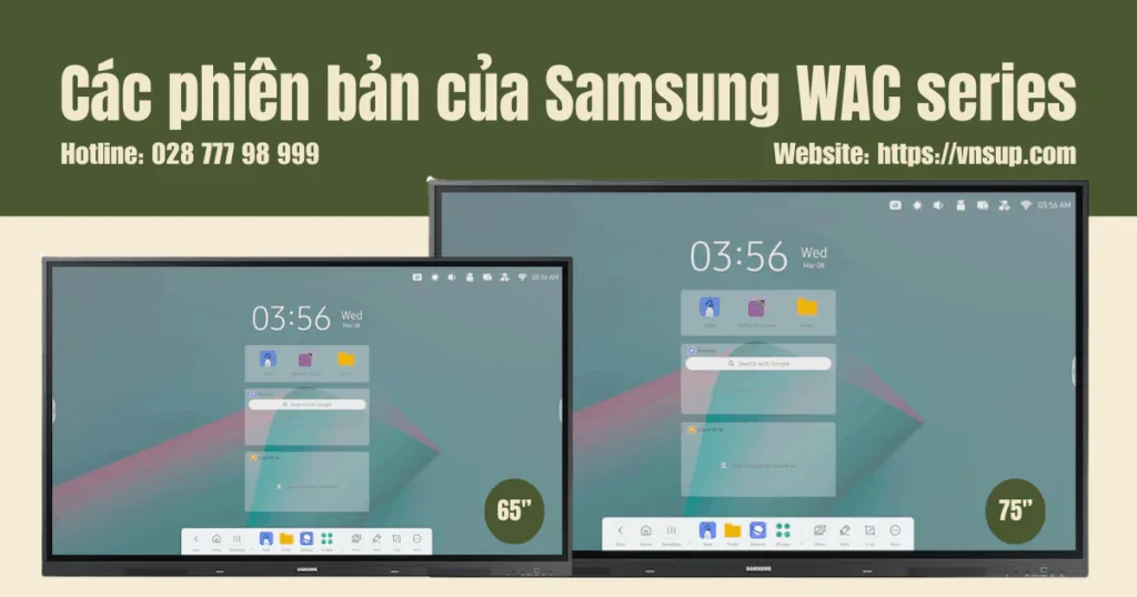 Các phiên bản của Samsung WAC series