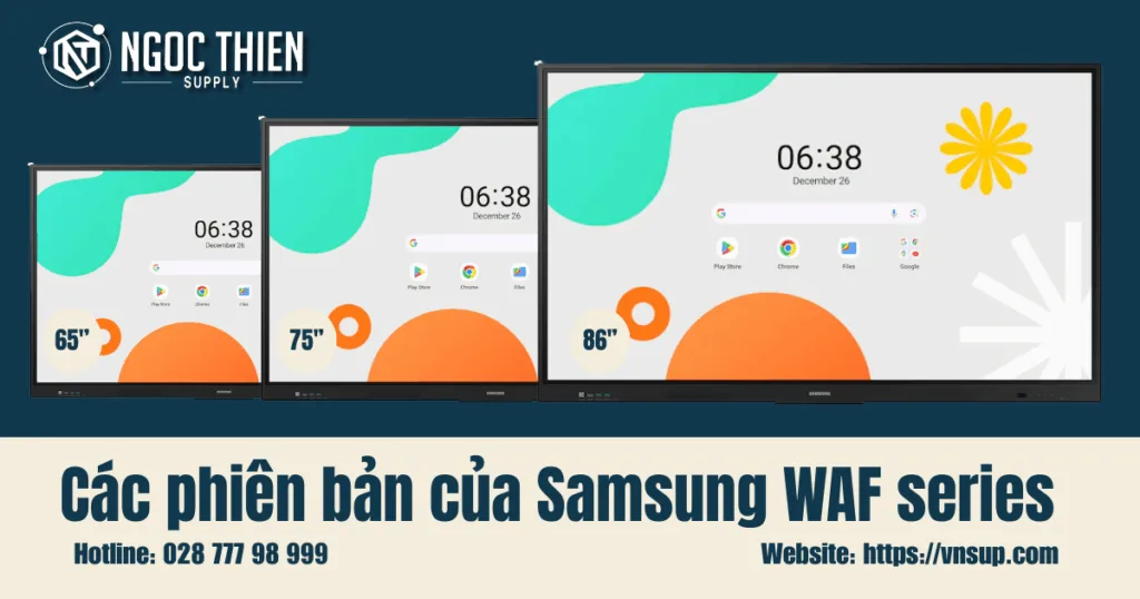 Các phiên bản của Samsung WAF series