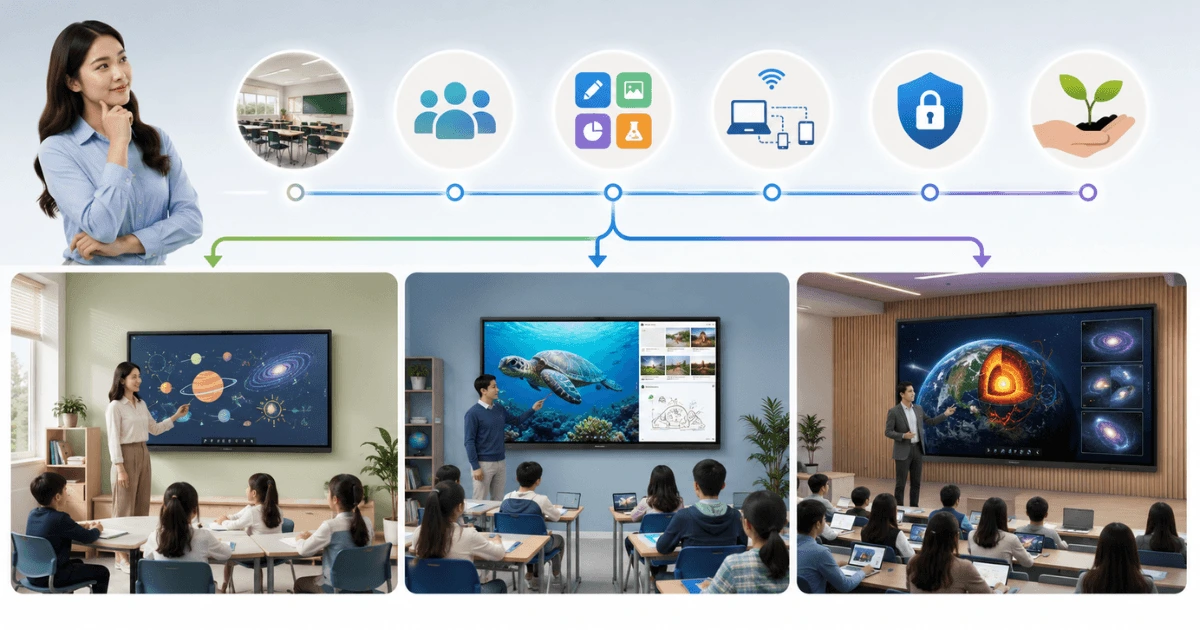 Cách chọn màn hình tương tác thông minh Samsung