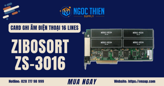 Card ghi âm điện thoại 16 lines Zibosoft ZS-3016
