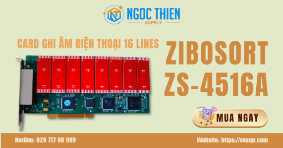 Card ghi âm điện thoại 16 lines Zibosoft ZS-4516A