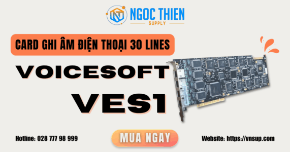 Card ghi âm điện thoại 30 lines VoiceSoft VES1