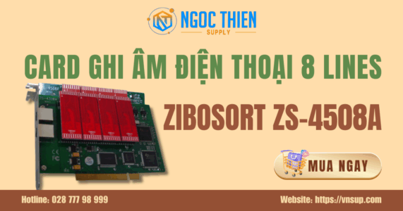 Card ghi âm điện thoại 8 lines Zibosoft ZS-4508A