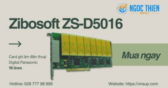 Card ghi âm điện thoại Digital Panasonic 16 lines ZS-D5016
