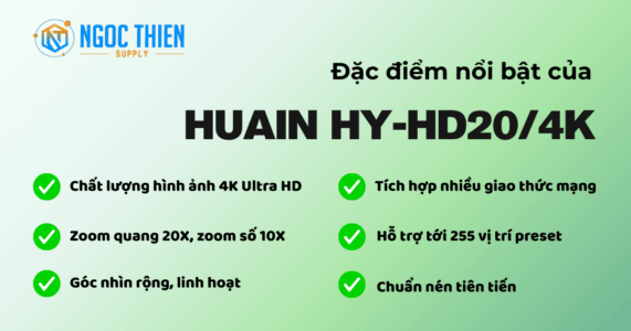 Đặc điểm nổi bật của camera hội nghị HUAIN HY-HD20/4K