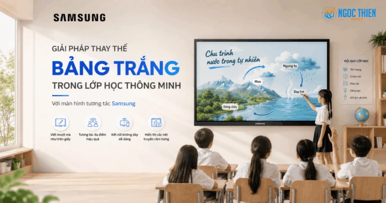 Giải pháp thay thế bảng trắng trong lớp học thông minh | Màn hình tương tác Samsung