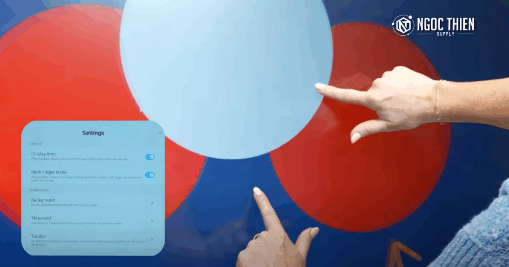 Hướng dẫn dùng chế độ đa chạm