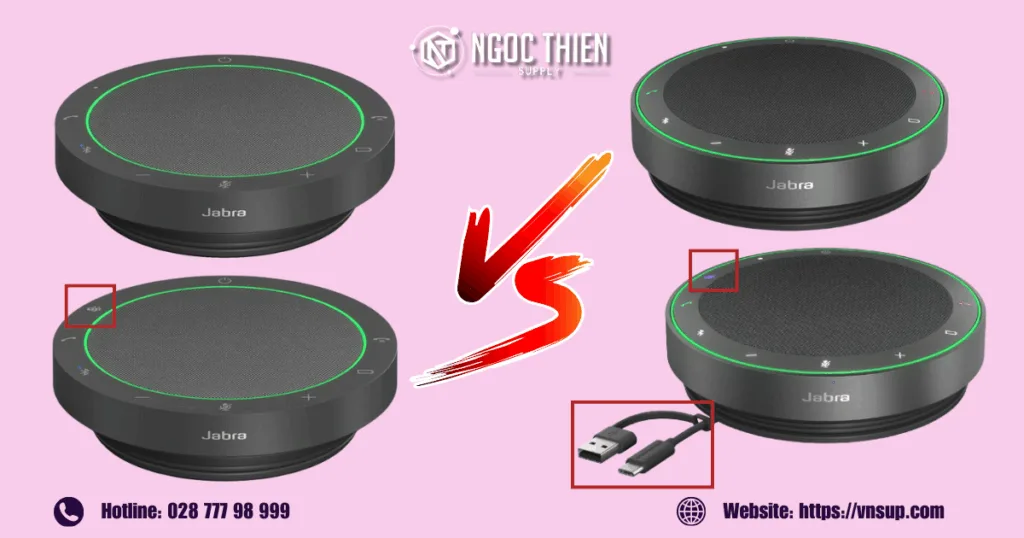 Khác biệt chính giữa Jabra Speak2 55 và Jabra Speak2 75