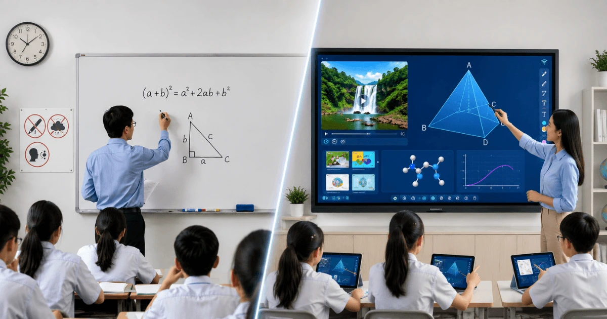 Màn hình tương tác thông minh Samsung thay thế bảng trắng