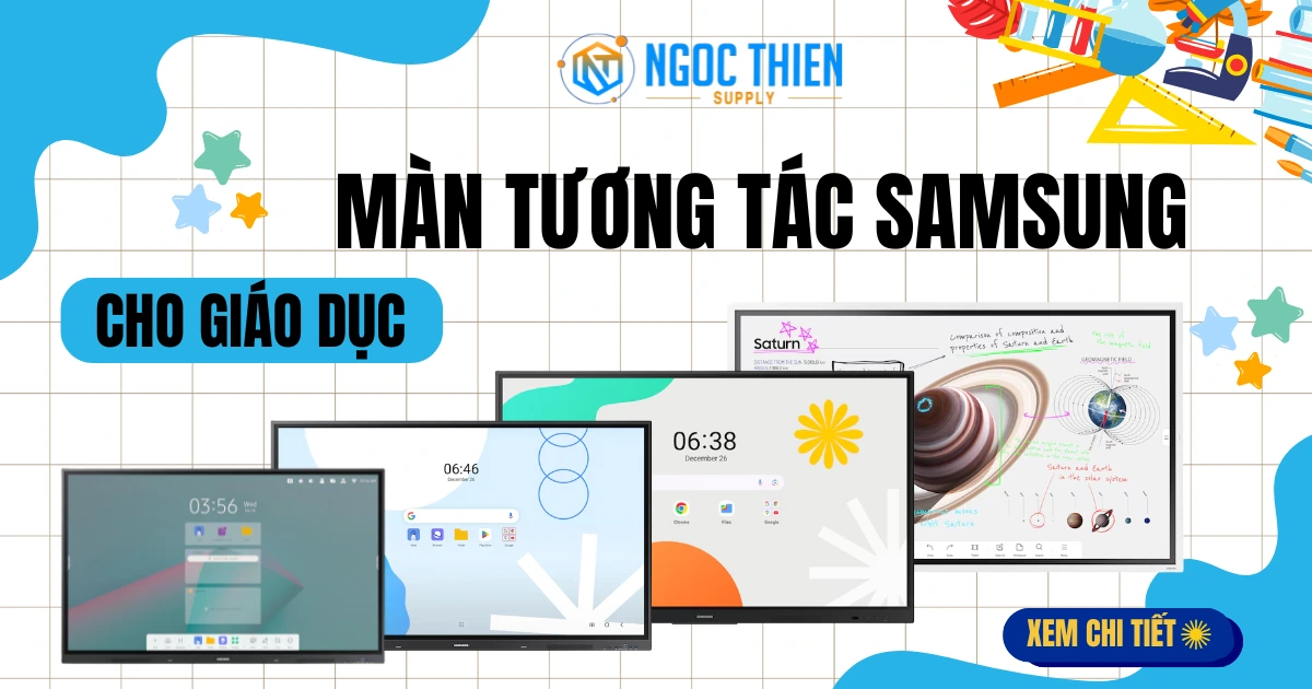 Màn tương tác samsung cho giáo dục