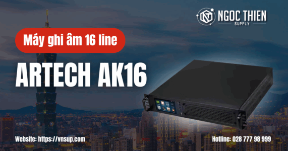 Máy ghi âm điện thoại 16 line ARTECH AK16