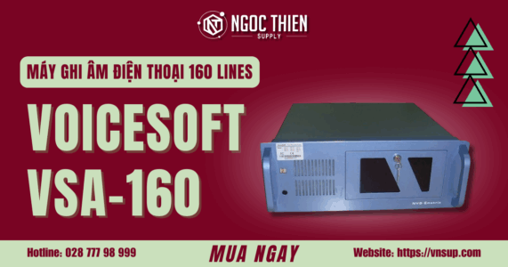 Máy ghi âm điện thoại 160 lines VoiceSoft VSA-160