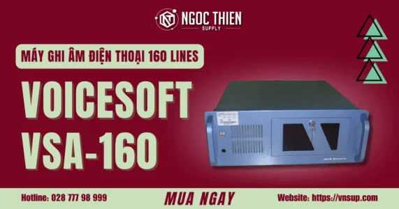Máy ghi âm điện thoại 160 lines VoiceSoft VSA-160