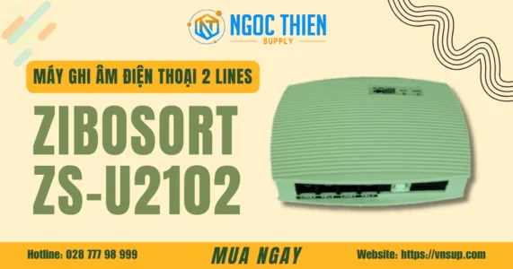 Máy ghi âm điện thoại 2 lines Zibosort ZS-U2102