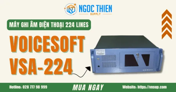 Máy ghi âm điện thoại 224 lines VoiceSoft VSA-224