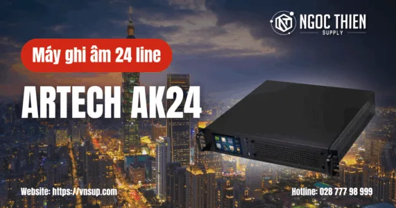 Máy ghi âm điện thoại 24 line ARTECH AK24