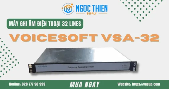 Máy ghi âm điện thoại 32 lines VoiceSoft VSA-32