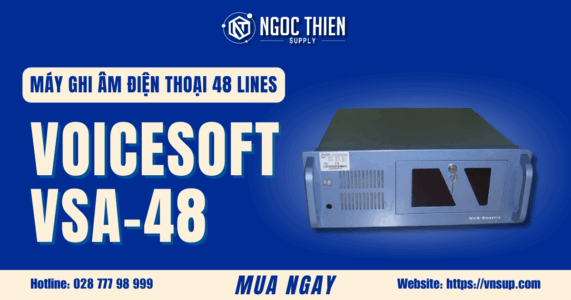 Máy ghi âm điện thoại 48 lines VoiceSoft VSA-48