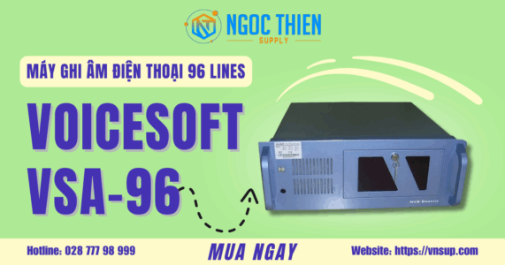 Máy ghi âm điện thoại 96 lines VoiceSoft VSA-96