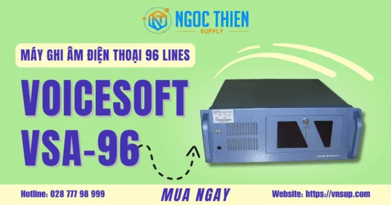 Máy ghi âm điện thoại 96 lines VoiceSoft VSA-96