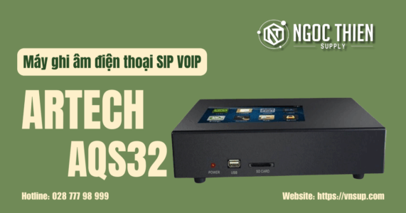 Máy ghi âm điện thoại SIP VOIP ARTECH AQS32