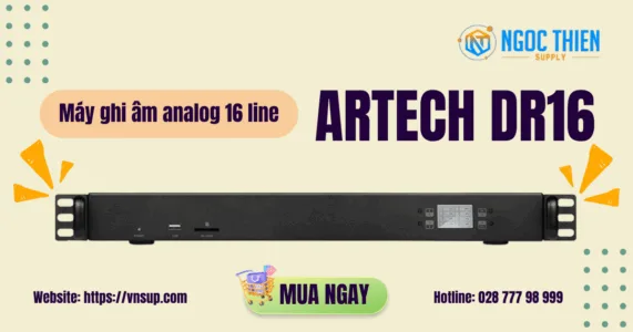 Máy ghi âm điện thoại analog 16 line ARTECH DR16