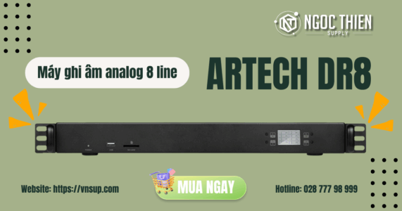 Máy ghi âm điện thoại analog 8 line ARTECH DR8