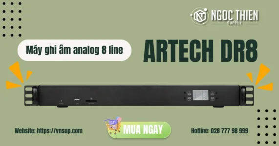 Máy ghi âm điện thoại analog 8 line ARTECH DR8