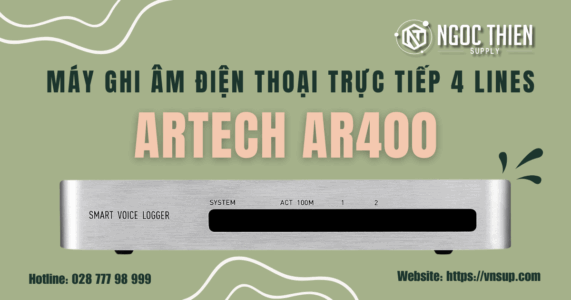 Máy ghi âm điện thoại trực tiếp 4 lines ARTECH AR400