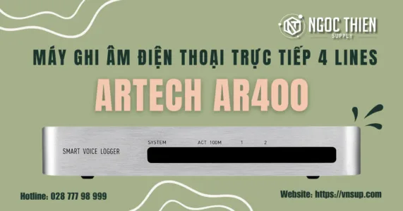 Máy ghi âm điện thoại trực tiếp 4 lines ARTECH AR400