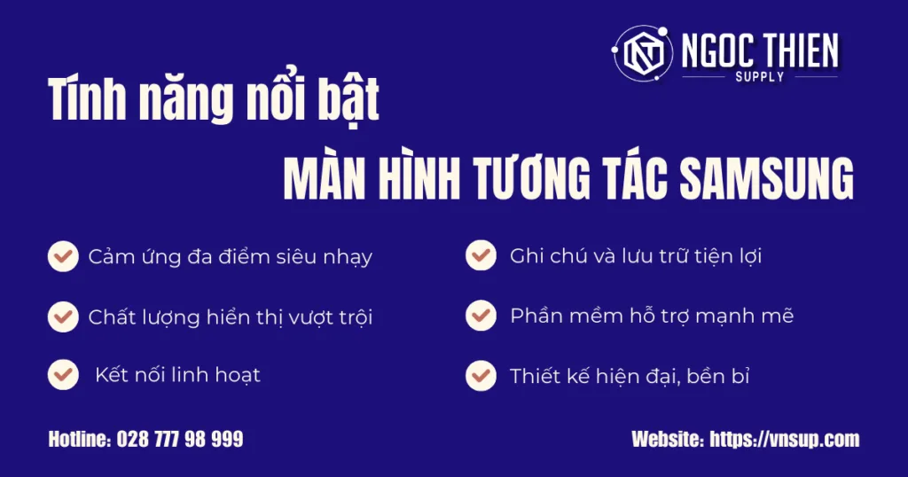 Những tính năng nổi bật của màn tương tác Samsung