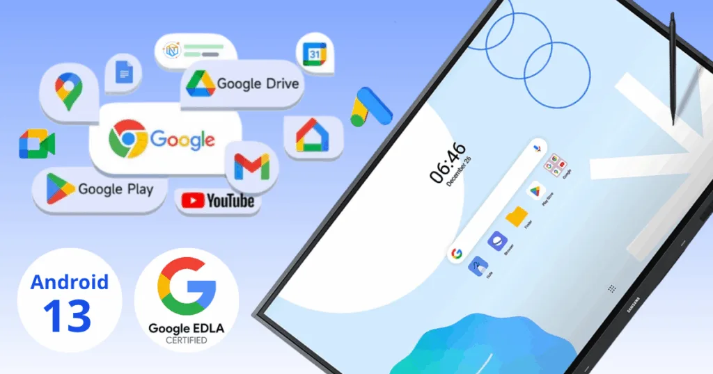 Samsung WAD với hệ điều hành android 13 và chứng nhận EDLA