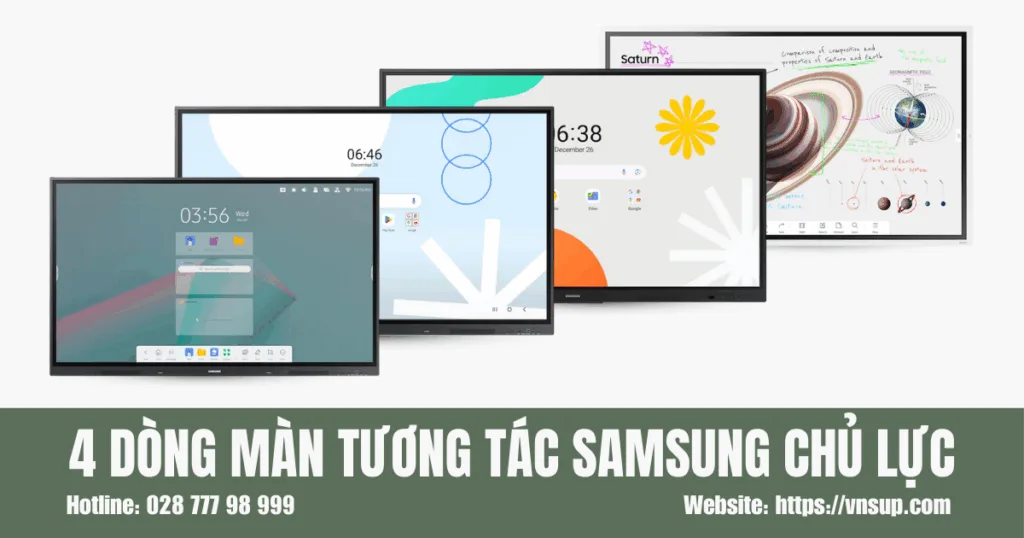 Samsung cung cấp bốn dòng sản phẩm chủ lực