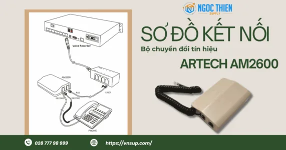Sơ đồ kết nối của bộ chuyển đổi tín hiệu ARTECH AM2600