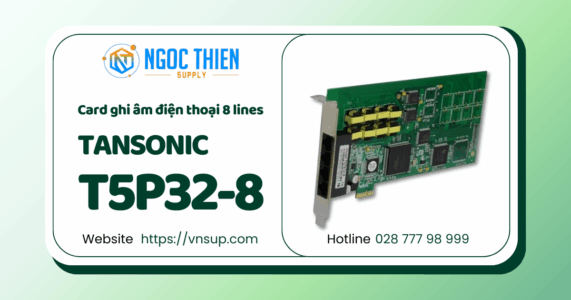 Tansonic T5P32-8 - Card ghi âm điện thoại 8 lines
