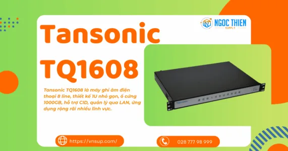 Tansonic TQ1608 - Hệ thống ghi âm điện thoại độc lập 8 lines 